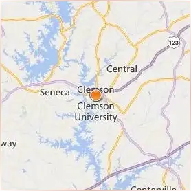 Clemson University Location Map Clemson University Location Map