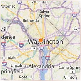 George Washington University Location Map George Washington University Location Map