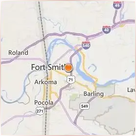 University of Arkansas Fort Smith Location Map